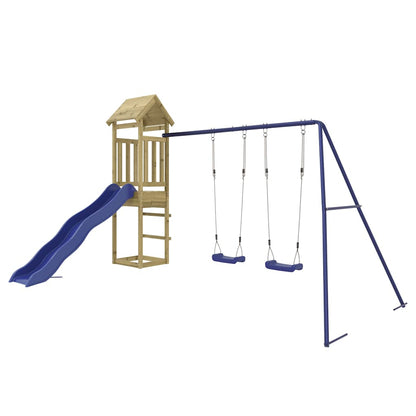 vidaXL Outdoor Playset Impregnated Wood Pine - Brown - 32447