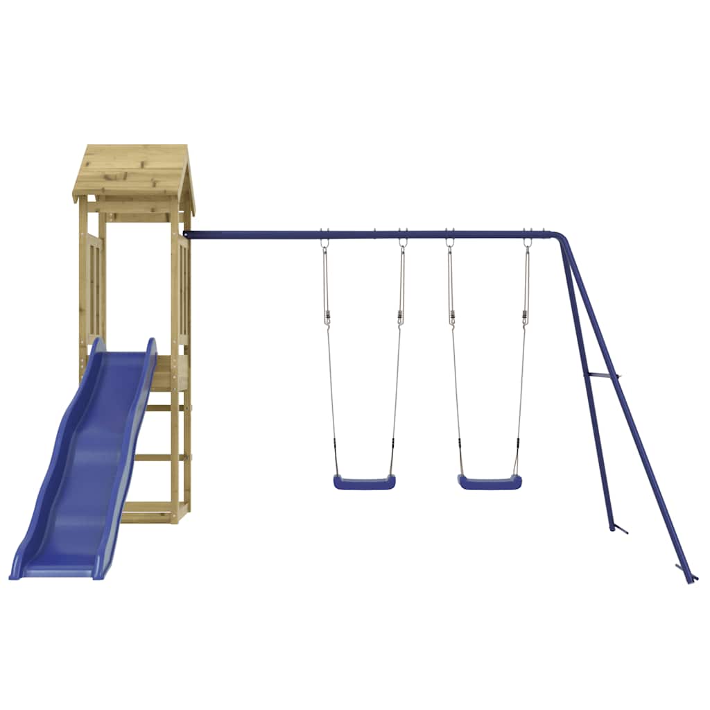 vidaXL Outdoor Playset Impregnated Wood Pine - Brown - 32447