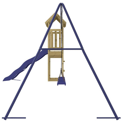 vidaXL Outdoor Playset Impregnated Wood Pine - Brown - 32447