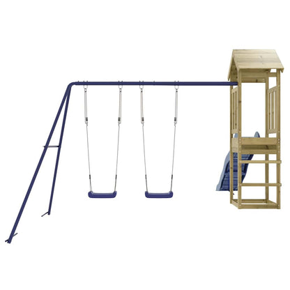 vidaXL Outdoor Playset Impregnated Wood Pine - Brown - 32447