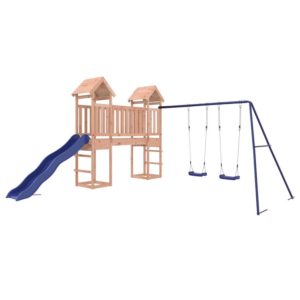 vidaXL Outdoor Playset Solid Wood Douglas - Brown - 32461