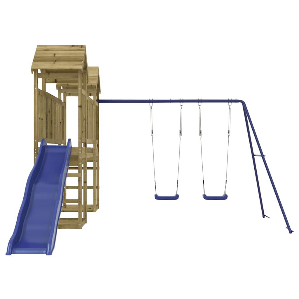 vidaXL Outdoor Playset Impregnated Wood Pine - Brown - 32474