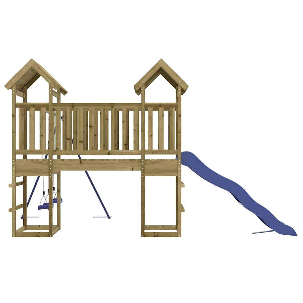 vidaXL Outdoor Playset Impregnated Wood Pine - Brown - 32474