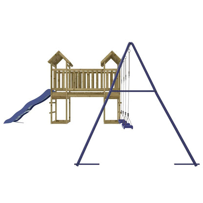 vidaXL Outdoor Playset Impregnated Wood Pine - Brown - 32474