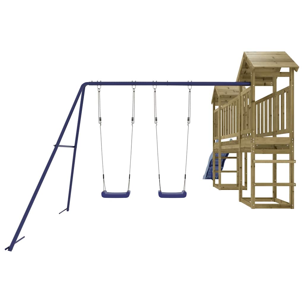 vidaXL Outdoor Playset Impregnated Wood Pine - Brown - 32474