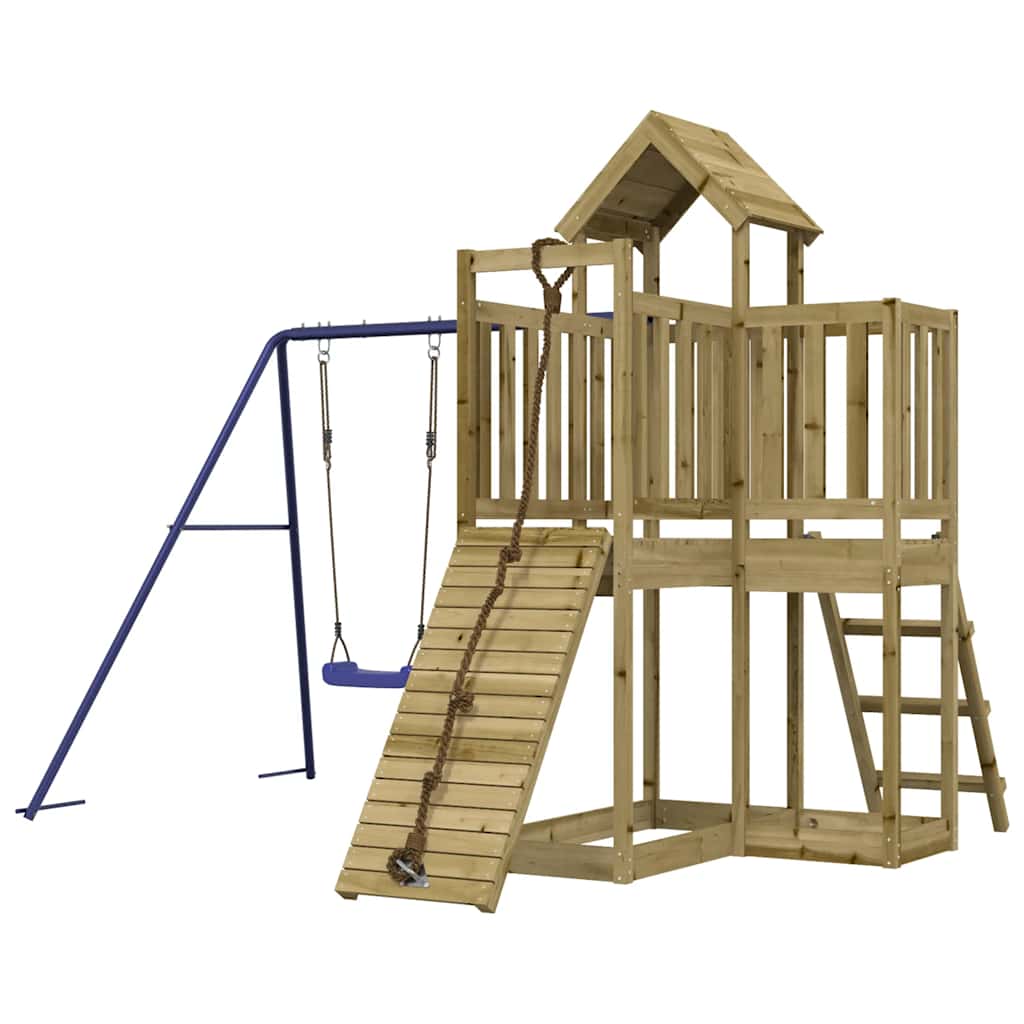 vidaXL Outdoor Playset Impregnated Wood Pine - Brown - 32496