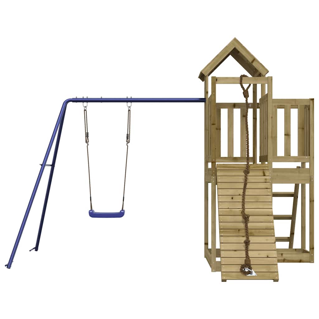 vidaXL Outdoor Playset Impregnated Wood Pine - Brown - 32496
