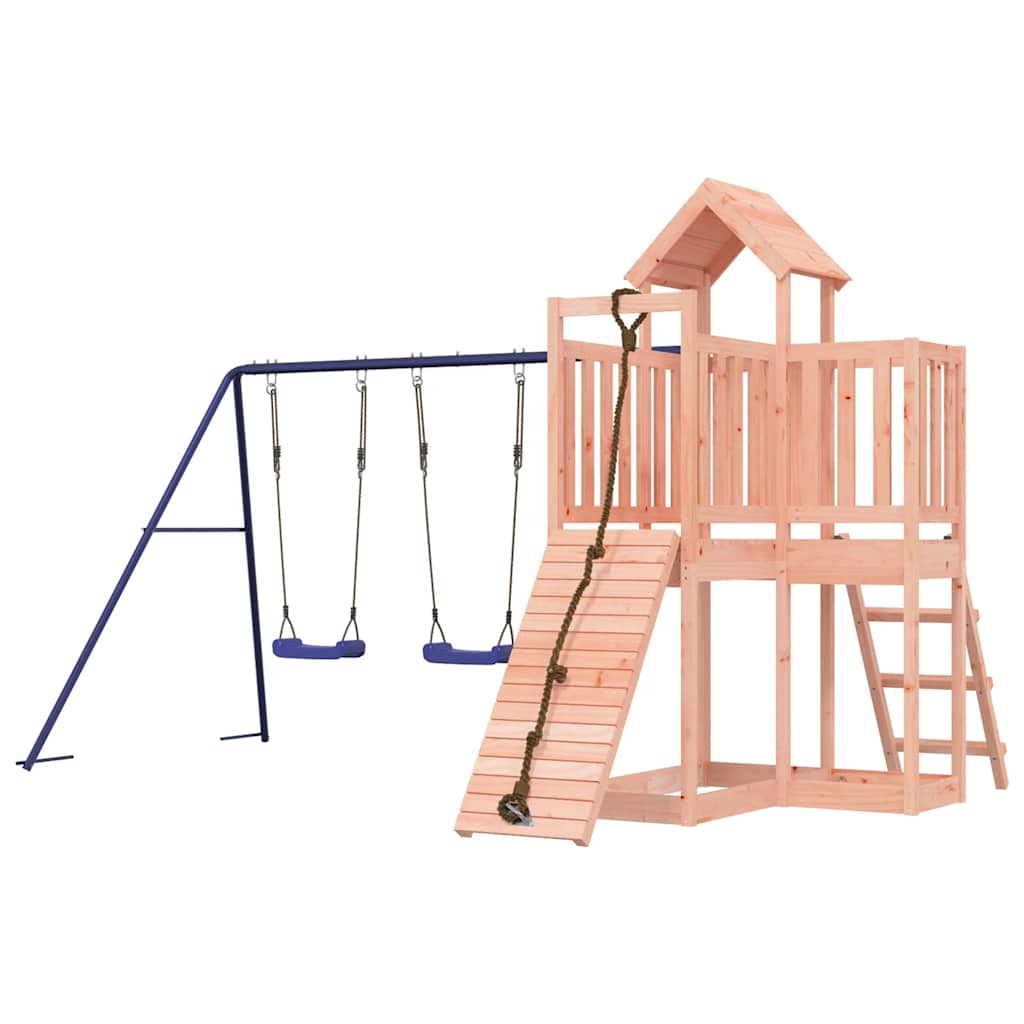 vidaXL Outdoor Playset Solid Wood Douglas - Brown - 32505