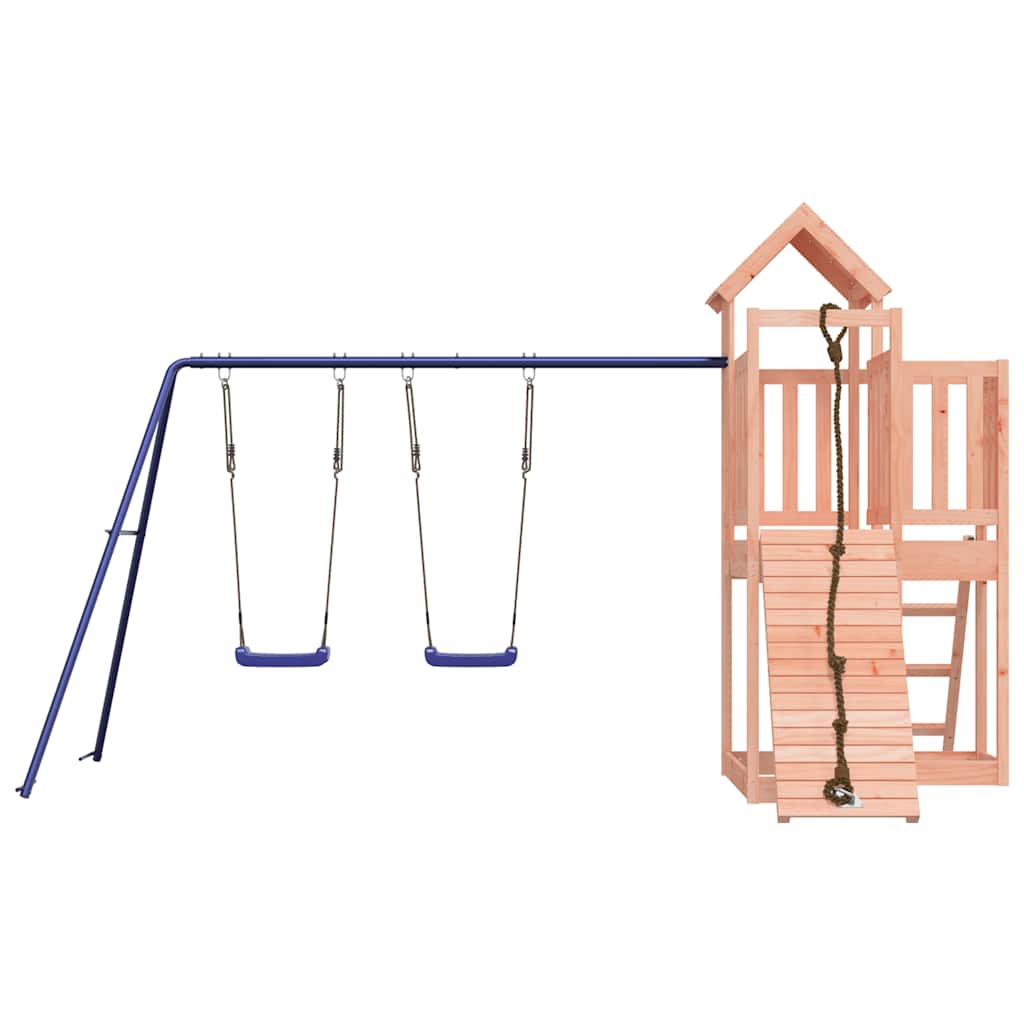 vidaXL Outdoor Playset Solid Wood Douglas - Brown - 32505