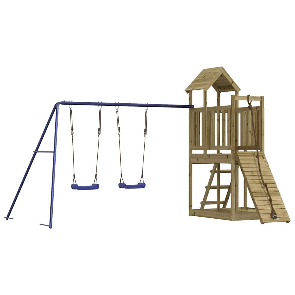 vidaXL Outdoor Playset Impregnated Wood Pine - Brown - 32506