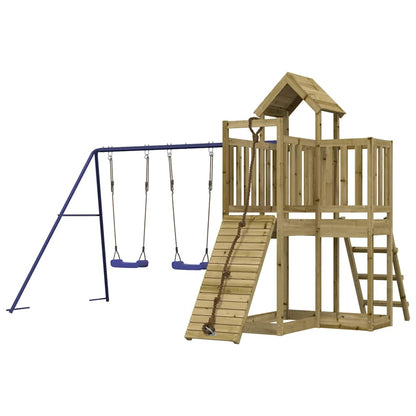 vidaXL Outdoor Playset Impregnated Wood Pine - Brown - 32506
