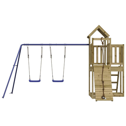 vidaXL Outdoor Playset Impregnated Wood Pine - Brown - 32506