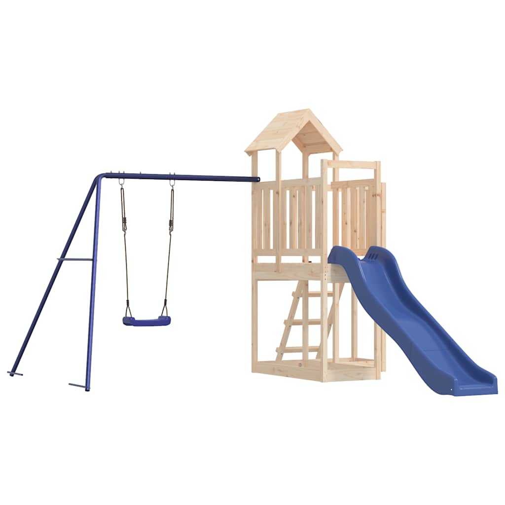 vidaXL Outdoor Playset Solid Wood Pine - Brown - 32515