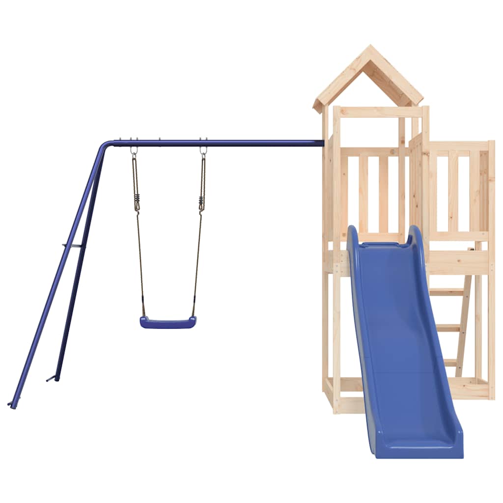 vidaXL Outdoor Playset Solid Wood Pine - Brown - 32515