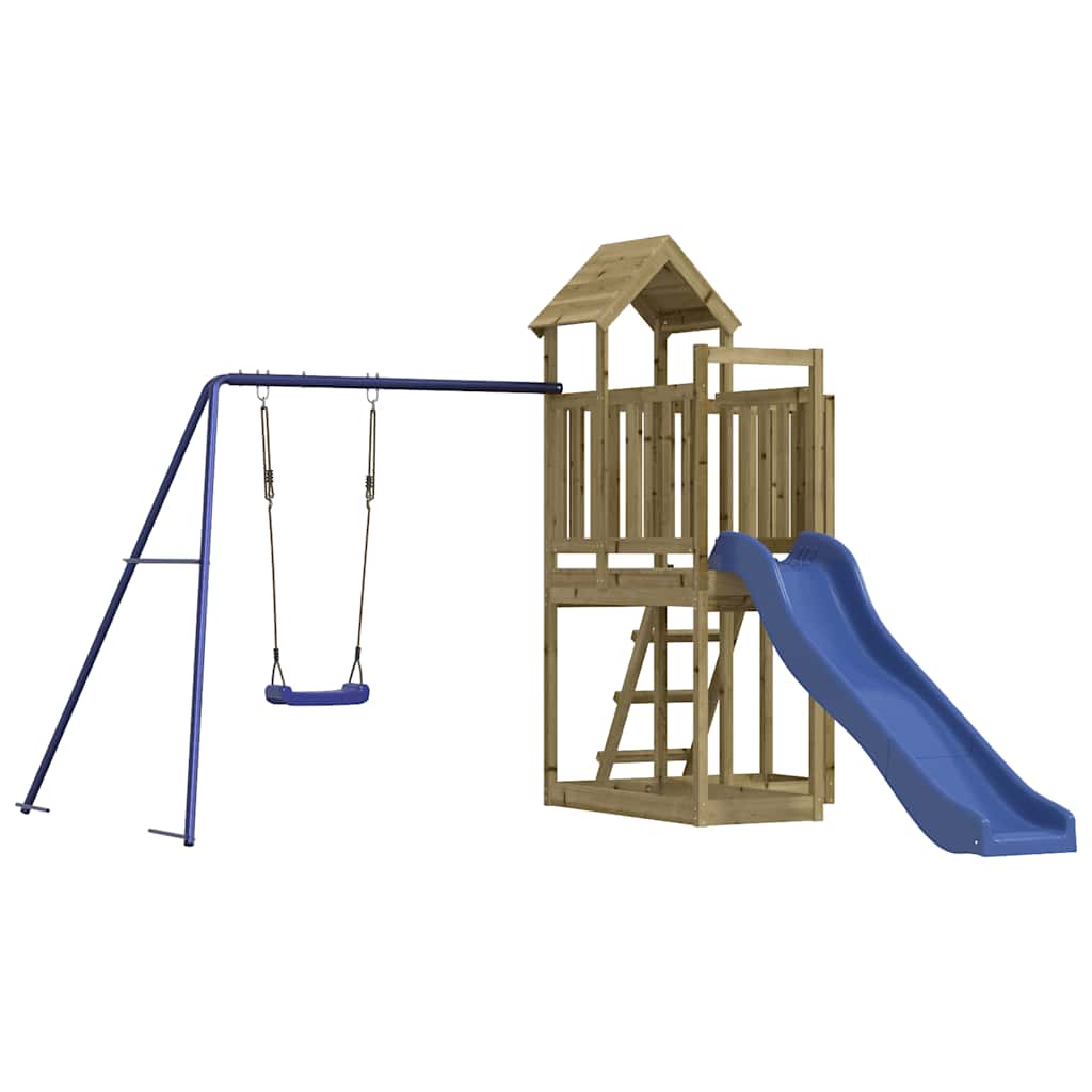 vidaXL Outdoor Playset Impregnated Wood Pine - Brown - 32529