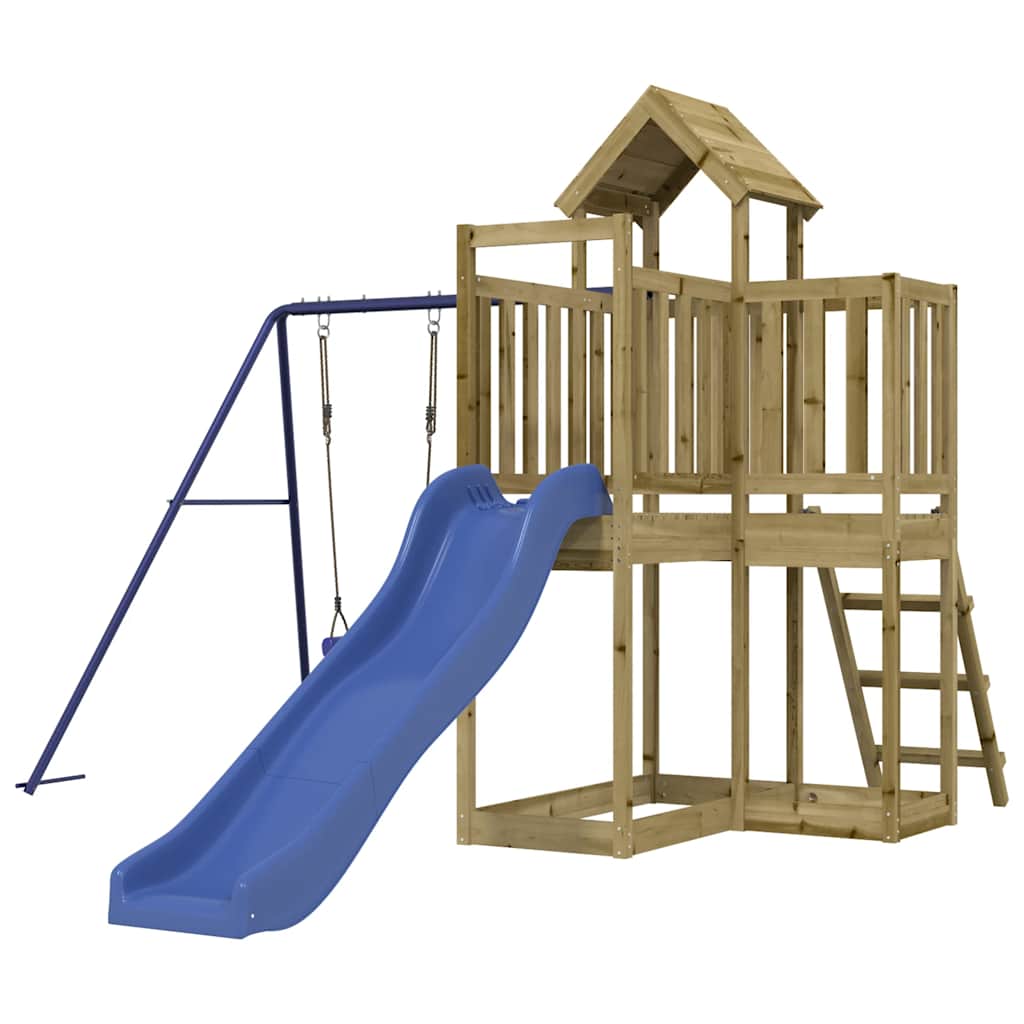 vidaXL Outdoor Playset Impregnated Wood Pine - Brown - 32529