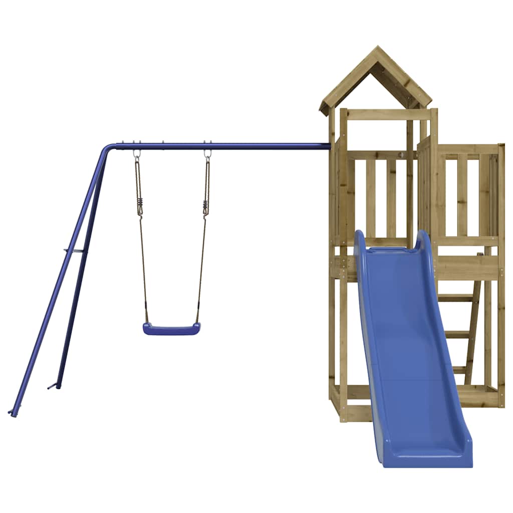 vidaXL Outdoor Playset Impregnated Wood Pine - Brown - 32529