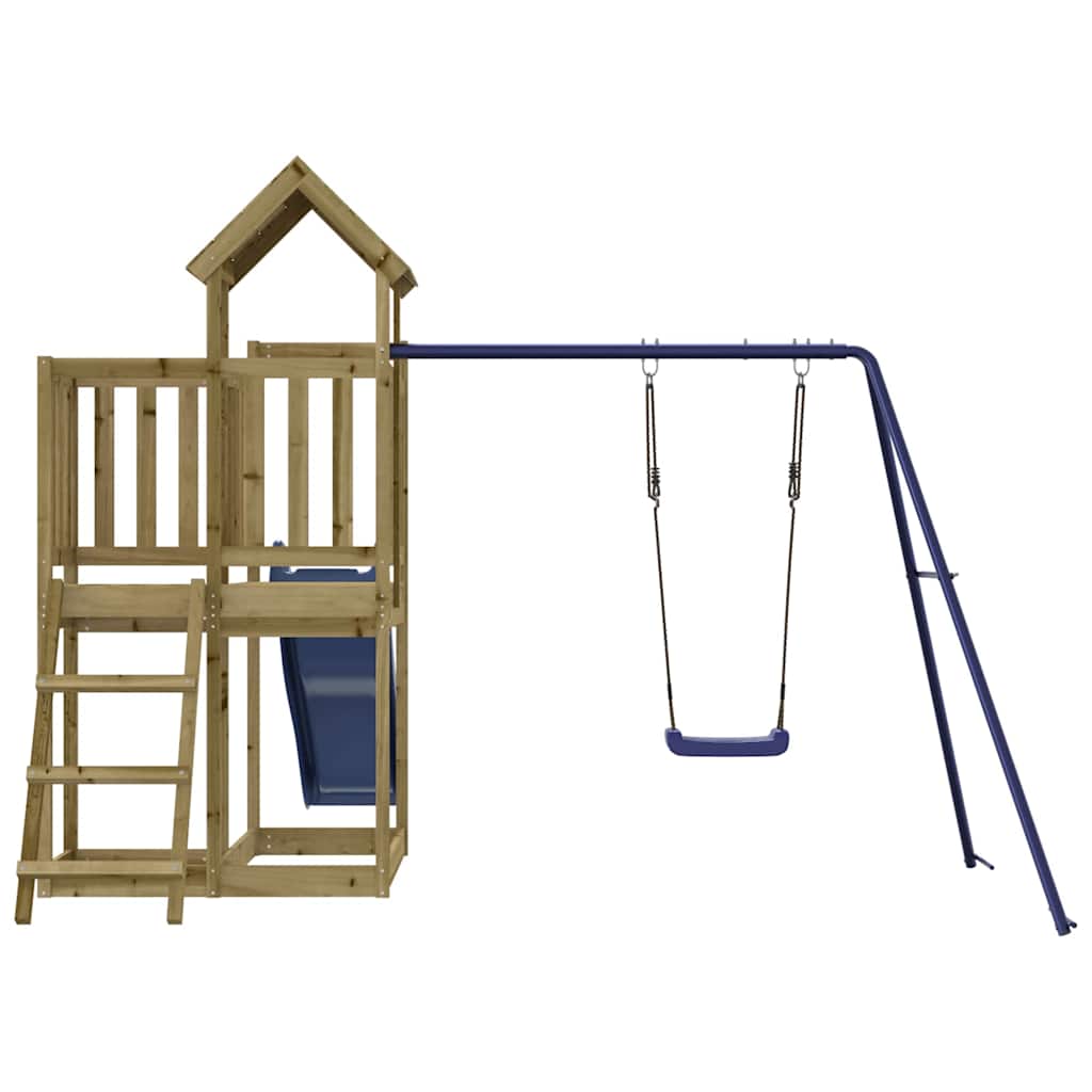 vidaXL Outdoor Playset Impregnated Wood Pine - Brown - 32529