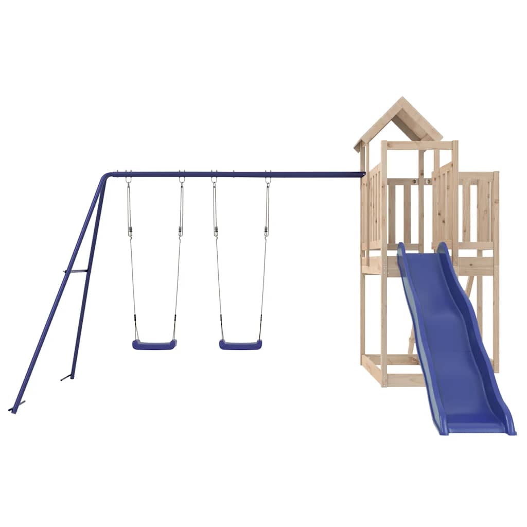 vidaXL Outdoor Playset Solid Wood Pine - Brown - 32538