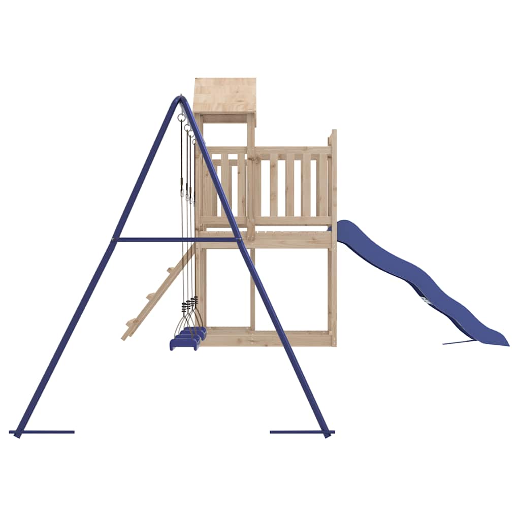 vidaXL Outdoor Playset Solid Wood Pine - Brown - 32538