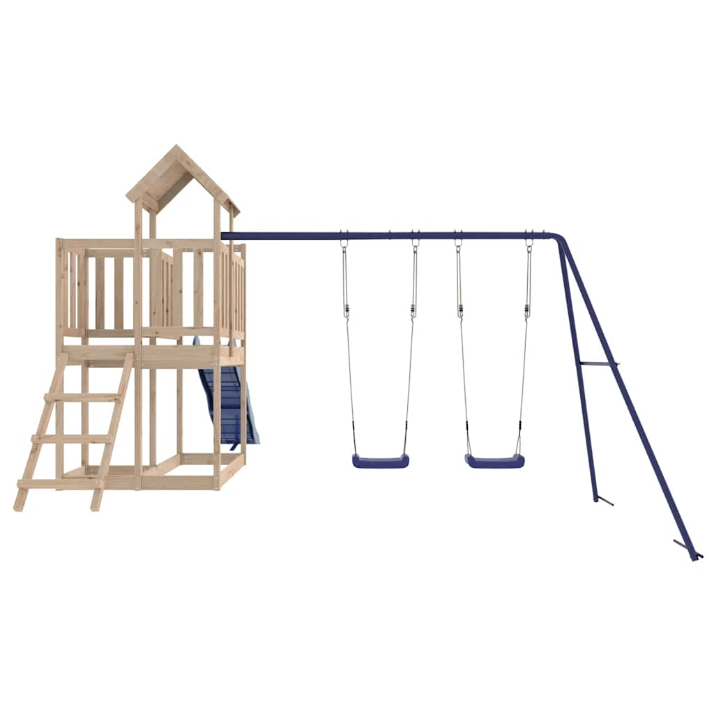 vidaXL Outdoor Playset Solid Wood Pine - Brown - 32538