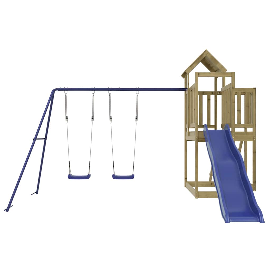 vidaXL Outdoor Playset Impregnated Wood Pine - Brown - 32540