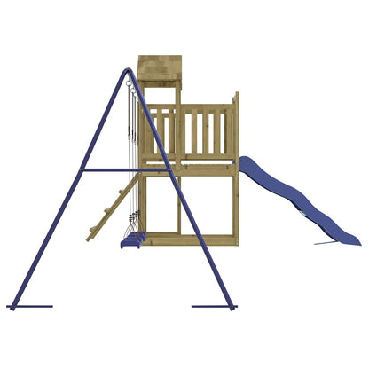 vidaXL Outdoor Playset Impregnated Wood Pine - Brown - 32540
