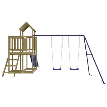 vidaXL Outdoor Playset Impregnated Wood Pine - Brown - 32540