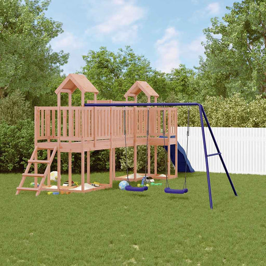 vidaXL Outdoor Playset Solid Wood Douglas - Brown - 32557