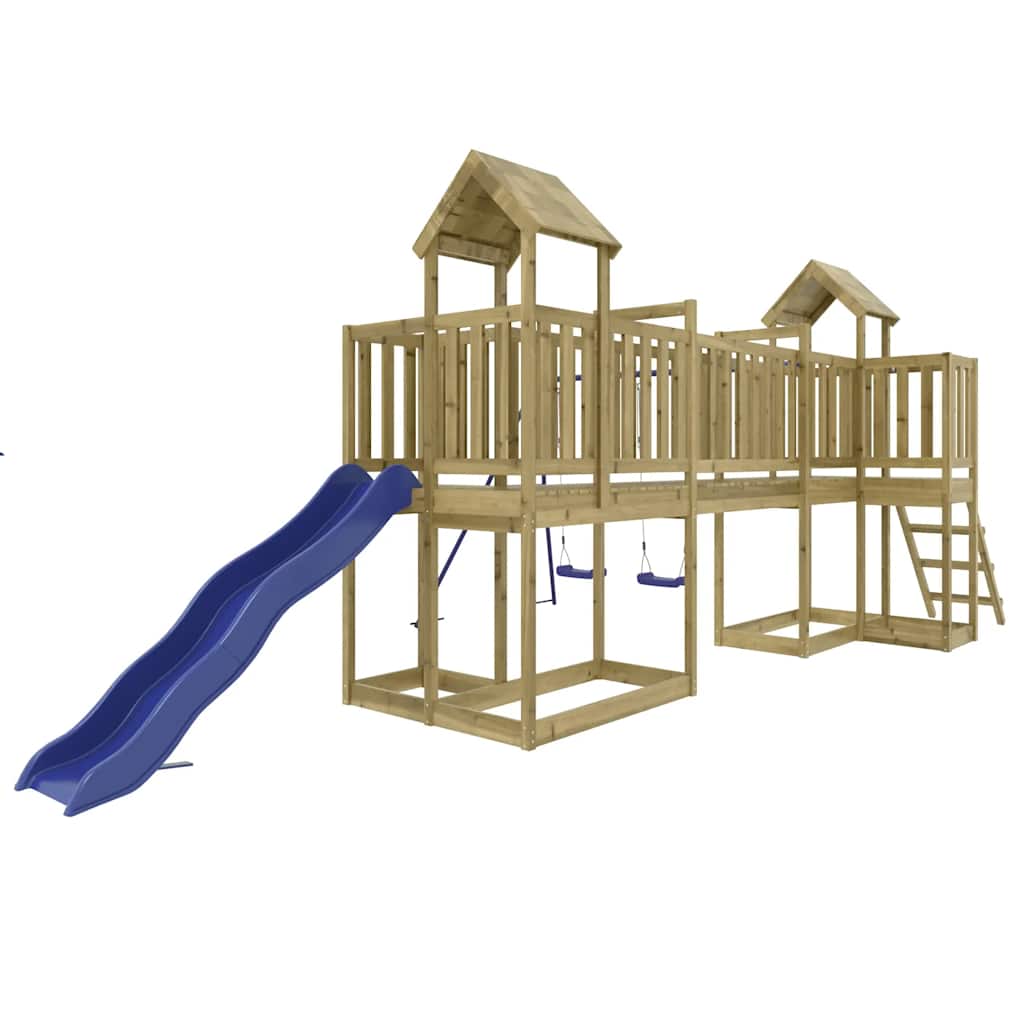 vidaXL Outdoor Playset Impregnated Wood Pine - Brown - 32559