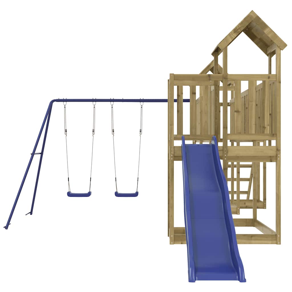 vidaXL Outdoor Playset Impregnated Wood Pine - Brown - 32559