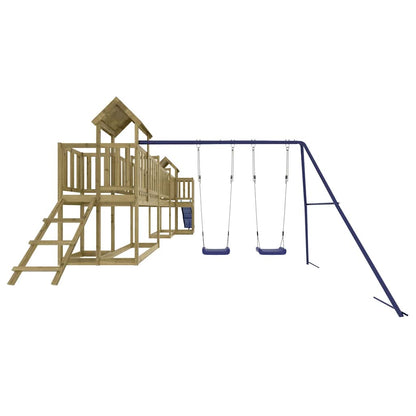 vidaXL Outdoor Playset Impregnated Wood Pine - Brown - 32559