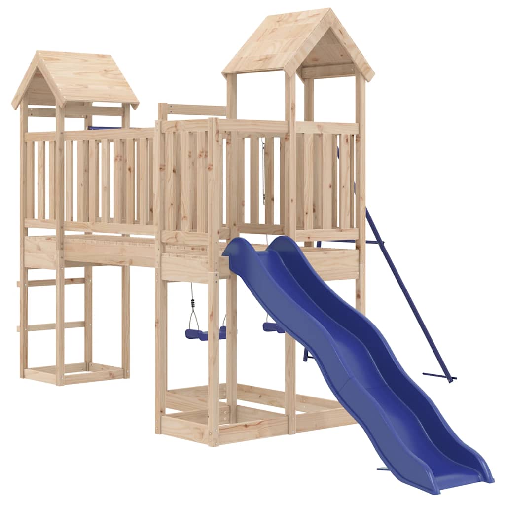 vidaXL Outdoor Playset Solid Wood Pine - Brown - 32560