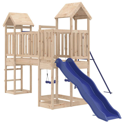 vidaXL Outdoor Playset Solid Wood Pine - Brown - 32560