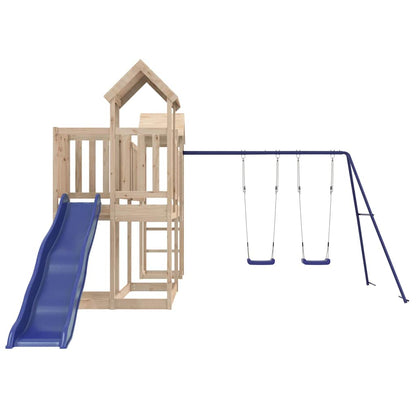 vidaXL Outdoor Playset Solid Wood Pine - Brown - 32560