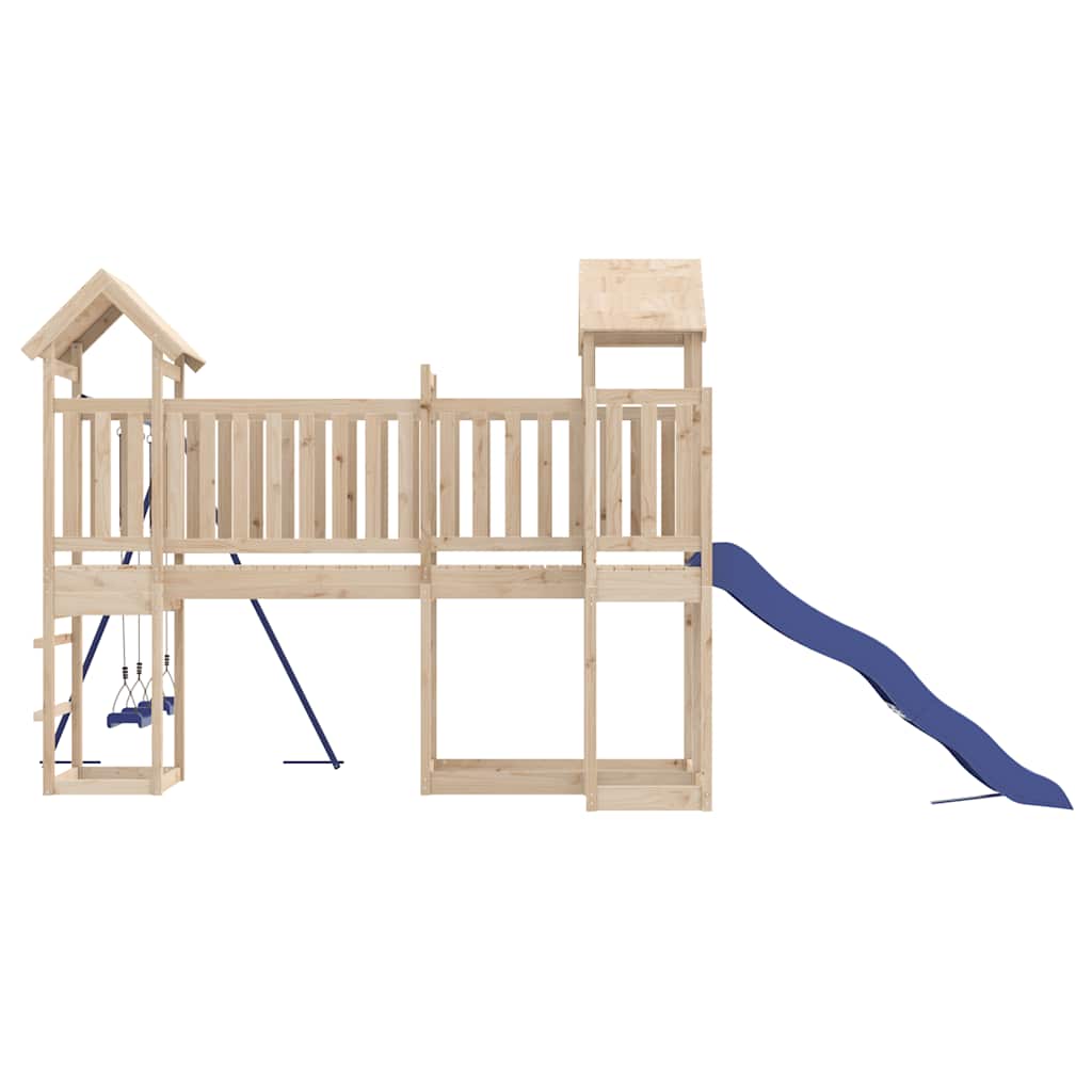 vidaXL Outdoor Playset Solid Wood Pine - Brown - 32560