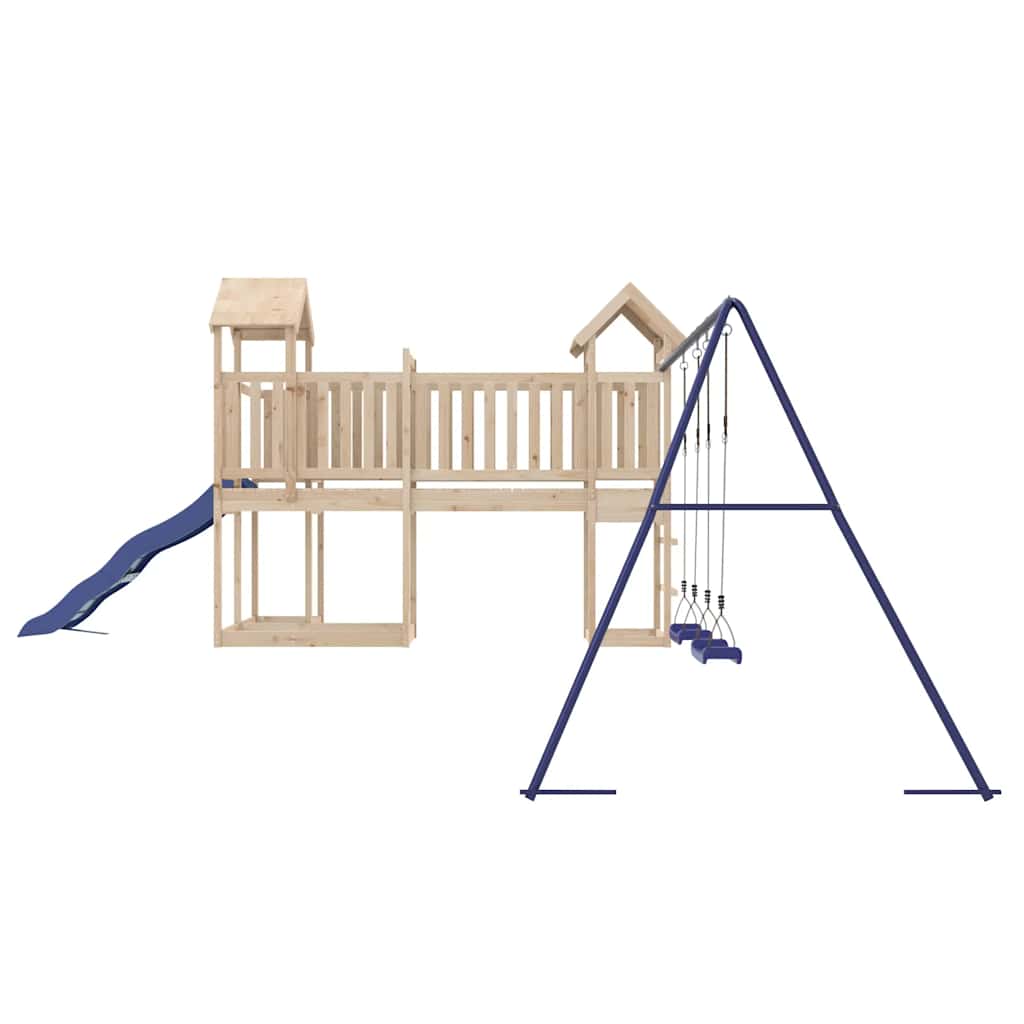 vidaXL Outdoor Playset Solid Wood Pine - Brown - 32560