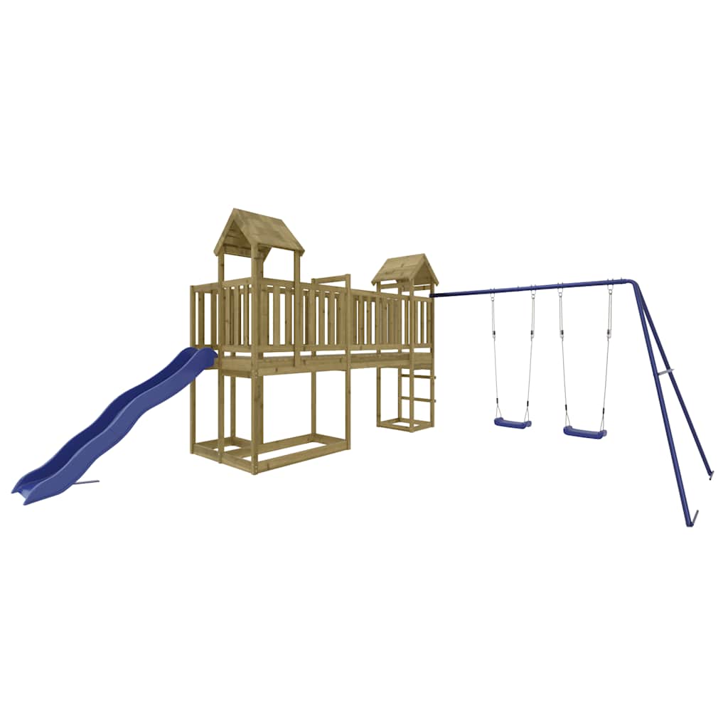 vidaXL Outdoor Playset Impregnated Wood Pine - Brown - 32562