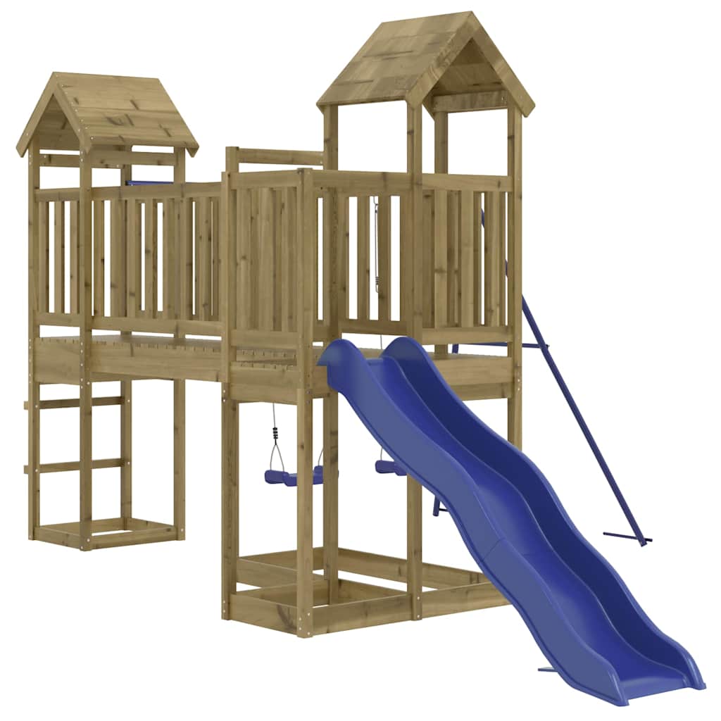 vidaXL Outdoor Playset Impregnated Wood Pine - Brown - 32562