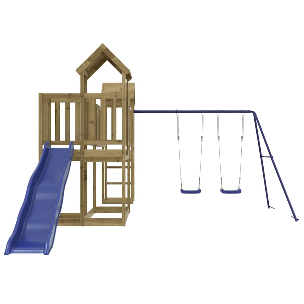 vidaXL Outdoor Playset Impregnated Wood Pine - Brown - 32562