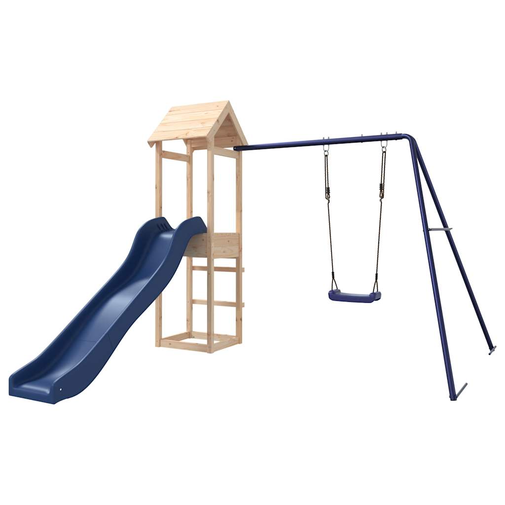 vidaXL Outdoor Playset Solid Wood Pine - Brown - 32574