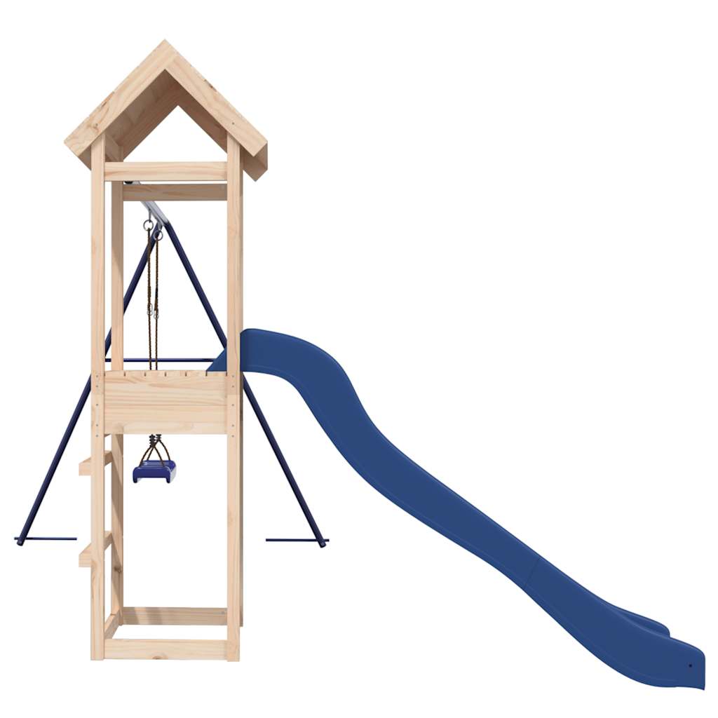 vidaXL Outdoor Playset Solid Wood Pine - Brown - 32574