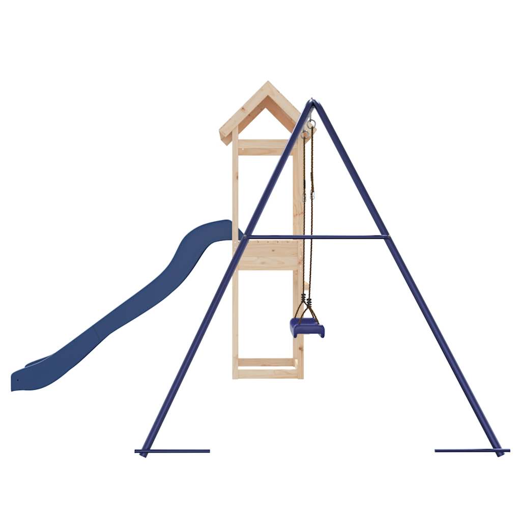 vidaXL Outdoor Playset Solid Wood Pine - Brown - 32574