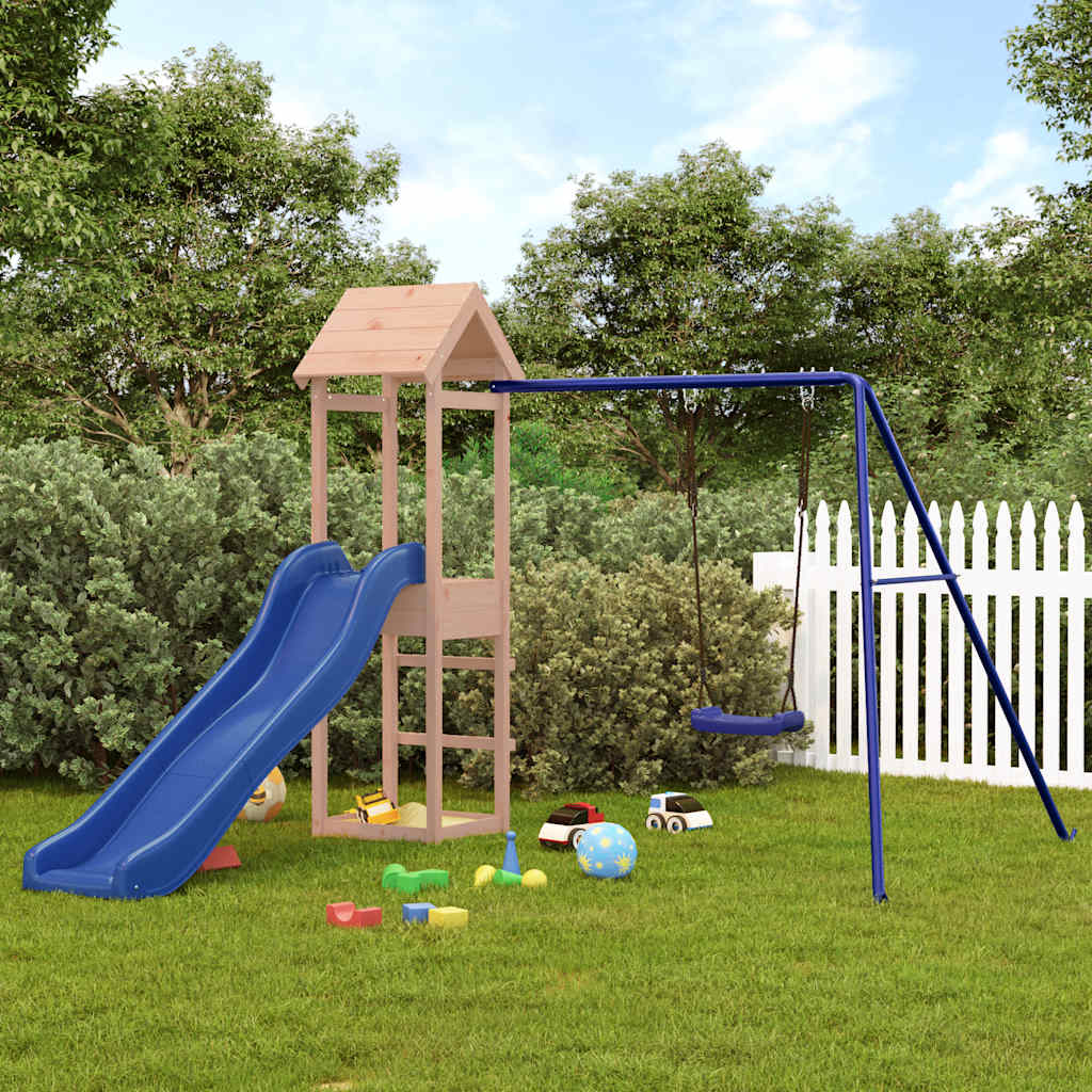 vidaXL Outdoor Playset Solid Wood Douglas - Brown - 32583