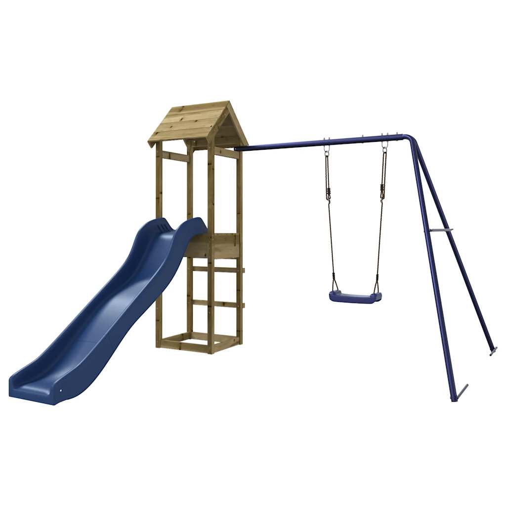 vidaXL Outdoor Playset Impregnated Wood Pine - Brown - 32592