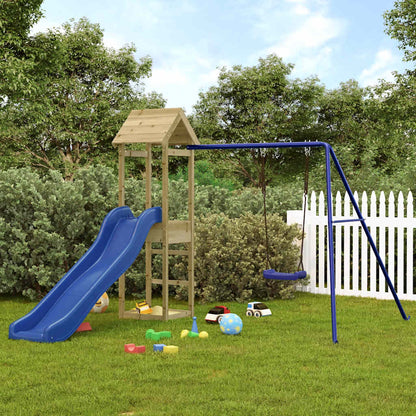 vidaXL Outdoor Playset Impregnated Wood Pine - Brown - 32592