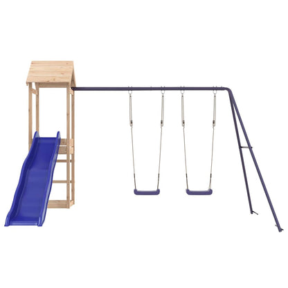 vidaXL Outdoor Playset Solid Wood Pine - Brown - 32605