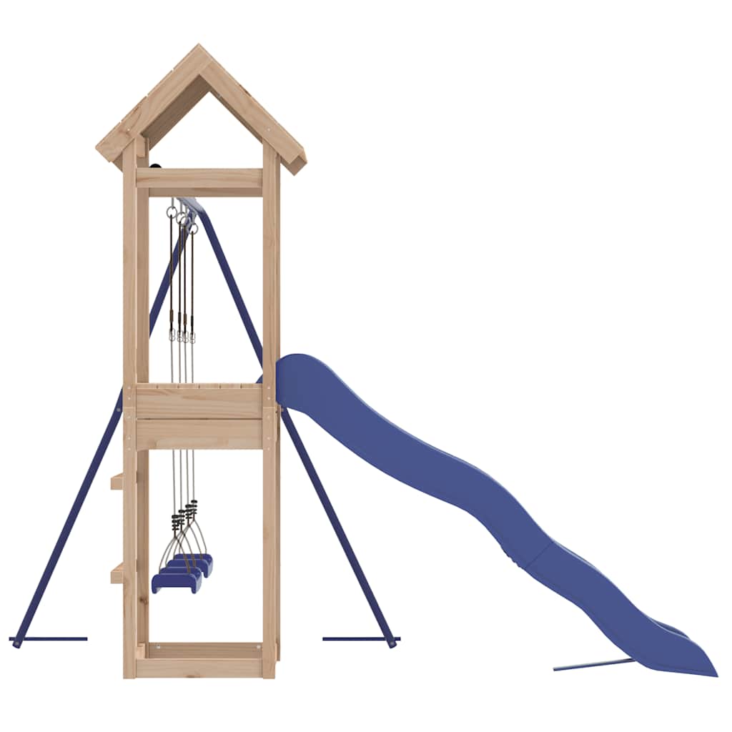 vidaXL Outdoor Playset Solid Wood Pine - Brown - 32605