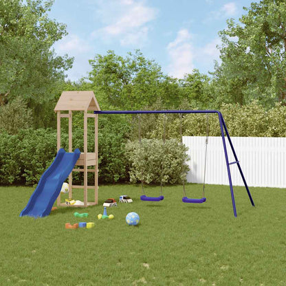 vidaXL Outdoor Playset Solid Wood Pine - Brown - 32605