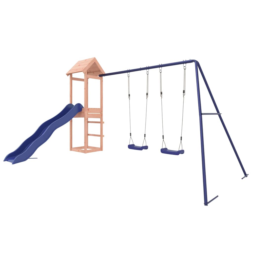 vidaXL Outdoor Playset Solid Wood Douglas - Brown - 32606